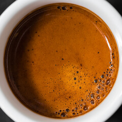 Espresso crema closeup.