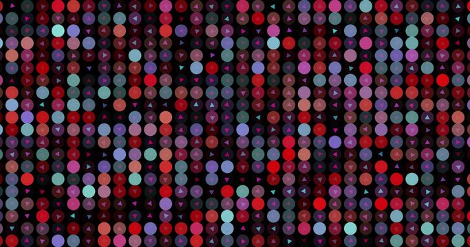 Abstract dots pattern background. Wallpaper colorful animation for backdrop with dots and geometric elements