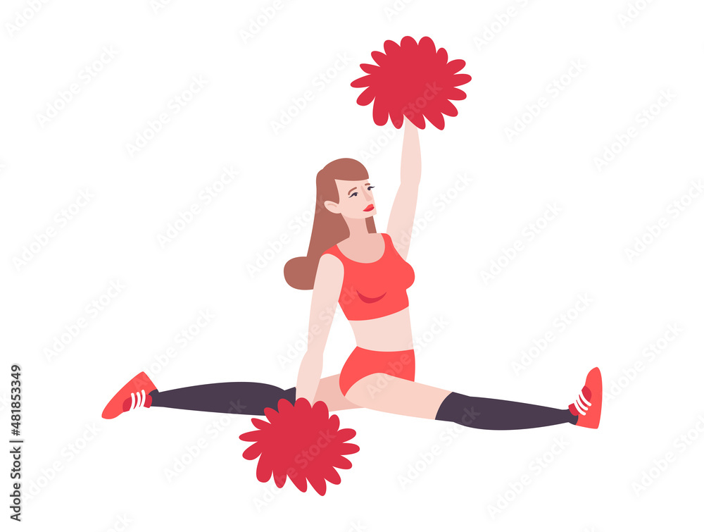 Poster Cheerleader Flat Icon