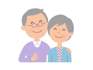 仲の良いシニア夫婦