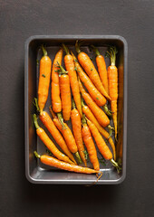 Roasted honey glazed carrots