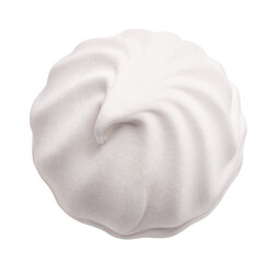 Delicious zephyr marshmallow, isolated on white background