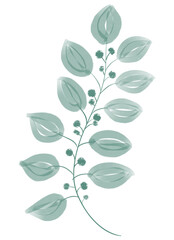 the sketch drawn is a beautiful green leaf