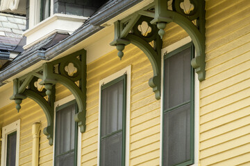 Fototapeta na wymiar Ornate 19th Century American Homes