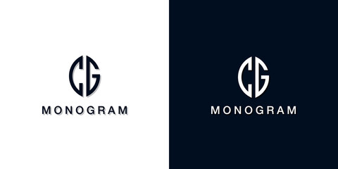 Leaf style initial letter CG monogram logo.