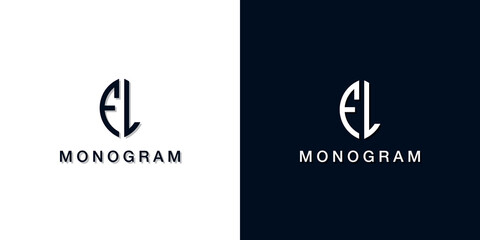 Leaf style initial letter FL monogram logo.