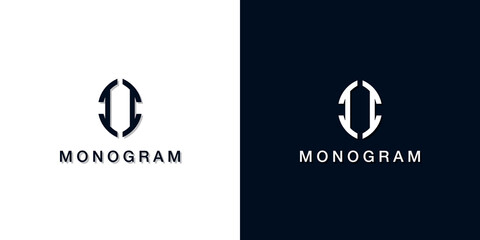 Leaf style initial letter II monogram logo.