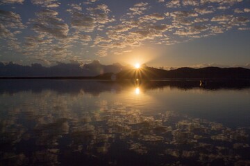 Reflection and clouds
