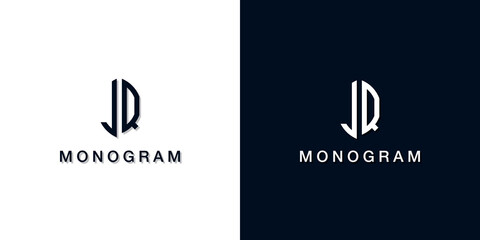 Leaf style initial letter JQ monogram logo.