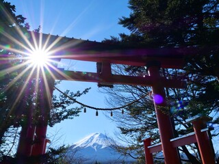 富士山へ初詣
