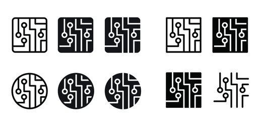 Circuit board or electronic motherboard. lines and dots connect. Vector high-tech technology data. Electrical board. digital tech. cpu, pcb printed circuit. For chip and process.   Input or output.