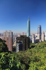 Fototapeta premium Skyline of Taipei