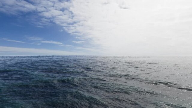 Ocean Background. Loop motion graphics. Waves.