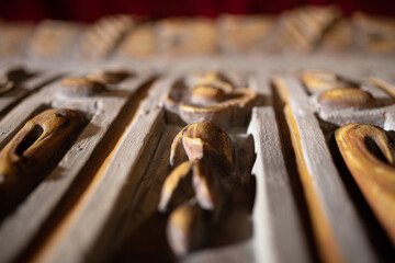 Décoration du balcon d'un théâtre à l'italienne