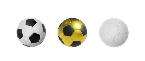 soccer ball isolated on a white background, 3D rendering - Powered by Adobe