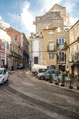 Fototapeta na wymiar Lisbon, Portugal streets in summer 2022