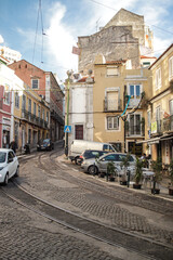Lisbon, Portugal streets in summer 2022