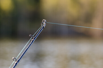 rodtip during fishing
