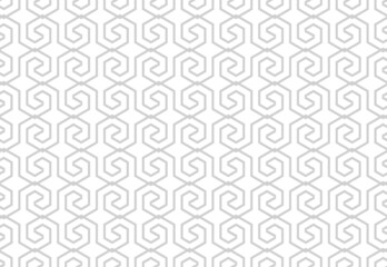 The geometric pattern with lines. Seamless vector background. White and gray texture. Graphic modern pattern. Simple lattice graphic design.