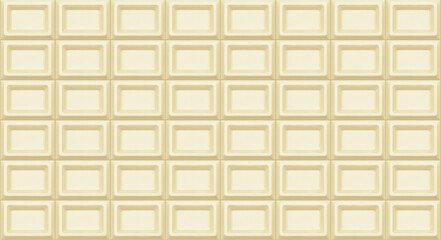 Naklejka premium ホワイトチョコレート 板チョコ イラスト リアル バレンタイン 