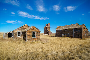 Fototapeta na wymiar Prairie Ghost Town of Bents