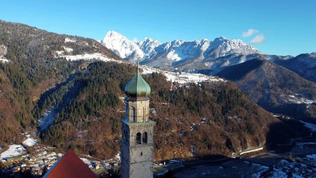 Ancient church of San Pietro in Carnia. Pearl among the valleys.
