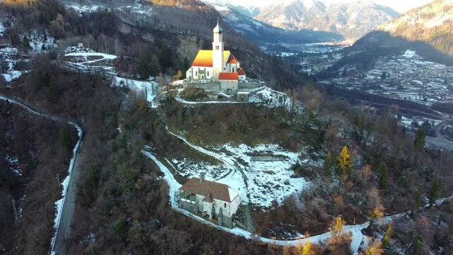 Ancient church of San Pietro in Carnia. Pearl among the valleys.