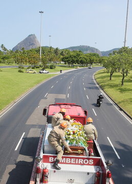 Funeral of Brazilian singer Elza Soares in Rio de Janeiro