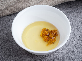 rice pudding with orange
