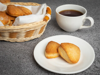 cup of coffee and cookies