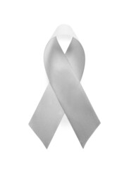 Awareness ribbon on white background. Parkinson's disease
