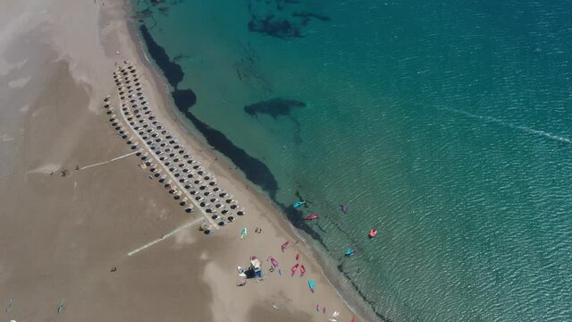 Rhodes Prasonisi windsurfing aerial shot 13
