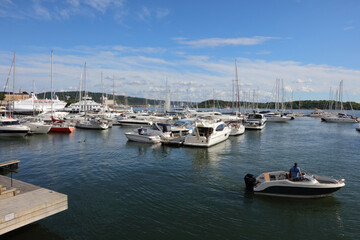 Fototapeta na wymiar Oslo - Hafen / Oslo - Harbour