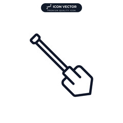Shovel icon symbol template for graphic and web design collection logo vector illustration