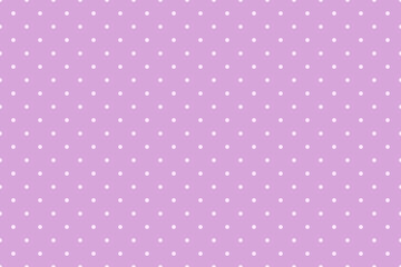 Seamless polkadot pattern with circles on violet background. Vector