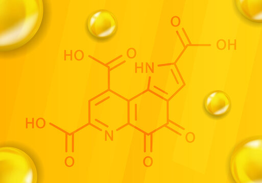 Vitamin B14 chemical formula. Vitamin B14 Realistic chemical molecular structure