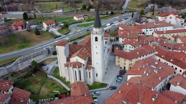 Ancient fortified village of Venzone. Rebuilt after the 1976 earthquake