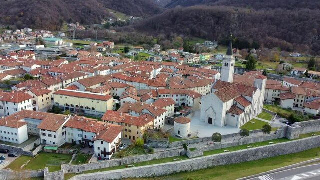 Ancient fortified village of Venzone. Rebuilt after the 1976 earthquake