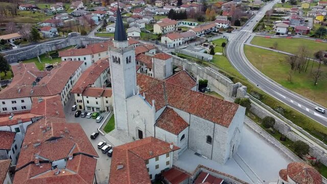 Ancient fortified village of Venzone. Rebuilt after the 1976 earthquake