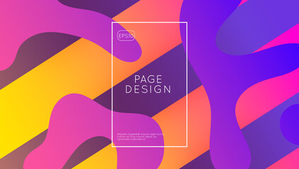 Rainbow Design. Spectrum Template. Neon Background. Blue Vibrant Cover. Cool Landing Page. Tech Modern Poster. Graphic Page. Gradient Website. Lilac Rainbow Design