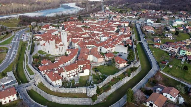 Ancient fortified village of Venzone. Rebuilt after the 1976 earthquake