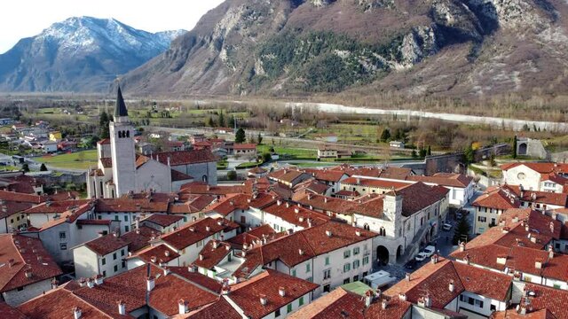 Ancient fortified village of Venzone. Rebuilt after the 1976 earthquake