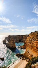 Fototapeta premium Ocean beach, cliffs in Portugal