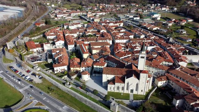 Ancient fortified village of Venzone. Rebuilt after the 1976 earthquake