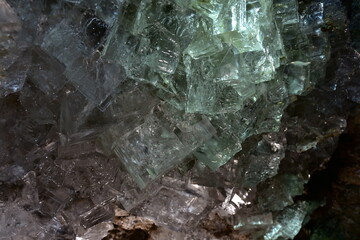Obraz na płótnie Canvas The historic Wieliczka Mine, rock salt crystals in the Krysztalowa Cave, a nature reserve,