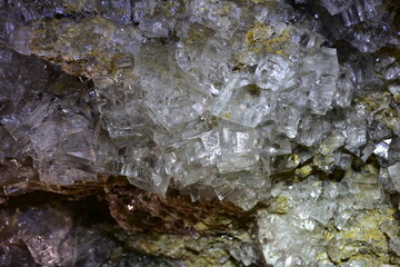 The historic Wieliczka Mine, rock salt crystals in the Krysztalowa Cave, a nature reserve,