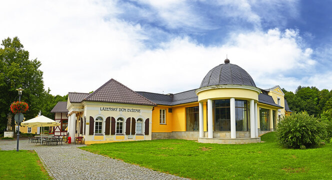 Klasterec nad Ohri, Czech Republic - The Evzenie Spa. Mineral springs have a positive effect on the digestive tract and support the metabolism of sugars and fats.