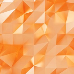 Abstract orange low poly triangle geometric background. 3d rendering.	