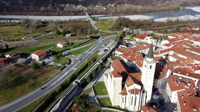 Ancient fortified village of Venzone. Rebuilt after the 1976 earthquake