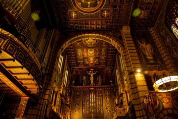 Interior do Mosteiro São Bento, São Paulo, Brasil. 